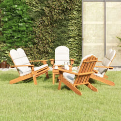 Set Salotto da Giardino Adirondack 5pz Legno Massello di Acacia Vidaxl