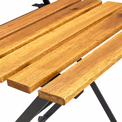 VidaXL 3152106 sedia da esterno Terrazzo Legno di acacia, Acciaio - Vista aggiuntiva 8