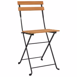 Sedie Pieghevoli da Bistrò 6 pz Legno Massello Teak e Acciaiocod mxl 76231 - Vista aggiuntiva 3