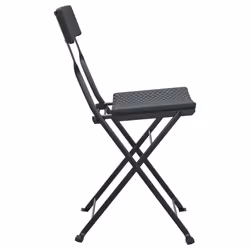 VidaXL 3152112 sedia da esterno Terrazzo Rattan sintetico, Acciaio Nero - Vista aggiuntiva 6