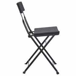 VidaXL 3152113 sedia da esterno Terrazzo Rattan sintetico, Acciaio Nero - Vista aggiuntiva 6