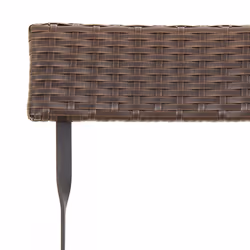VidaXL 3152116 sedia da esterno Terrazzo Rattan sintetico, Acciaio Marrone - Vista aggiuntiva 8