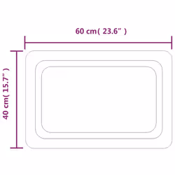 VidaXL 3154091 specchio da parete - Vista aggiuntiva 5