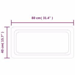 VidaXL 3154094 specchio da parete - Vista aggiuntiva 5