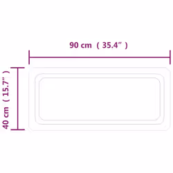 VidaXL 3154097 specchio da parete - Vista aggiuntiva 5