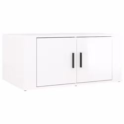 vidaXL Tavolino da Salotto Bianco Lucido 80x50x36cm Legno Multistrato - Vista aggiuntiva 2