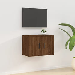 vidaXL Mobile Porta TV a Parete Rovere Marrone 57x34,5x40 cm