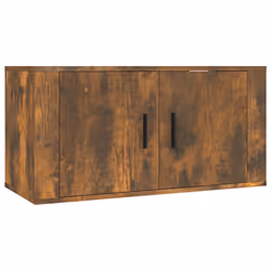 vidaXL Mobile Porta TV a Parete rovere fumo 80x34,5x40 cm - Vista aggiuntiva 2