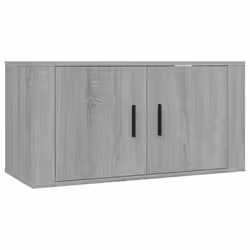 vidaXL Mobile Porta TV a Parete grigio sonoma 80x34,5x40 cm - Vista aggiuntiva 2