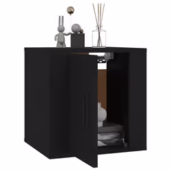 vidaXL Mobili Porta TV a Parete 2 pz Nero 40x34,5x40 cm - Vista aggiuntiva 3