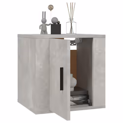 vidaXL Mobili Porta TV a Parete 2 pz Grigio Cemento 40x34,5x40 cm - Vista aggiuntiva 3