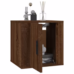 vidaXL Mobili Porta TV a Parete 2 pz Rovere Marrone 40x34,5x40 cm - Vista aggiuntiva 3