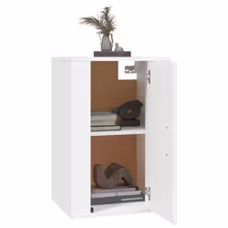 vidaXL Mobili Porta TV a Parete 2 pz Bianco 40x34,5x60 cm - Vista aggiuntiva 3