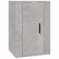 vidaXL Mobile Porta TV a Parete Grigio Cemento 40x34,5x60 cm - Vista aggiuntiva 2