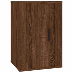 vidaXL Mobile Porta TV a Parete Rovere Marrone 40x34,5x60 cm - Vista aggiuntiva 2
