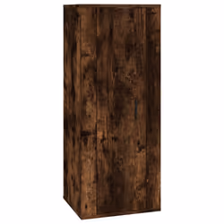 vidaXL Mobile Porta TV a Parete Rovere Fumo 40x34,5x100 cm - Vista aggiuntiva 2