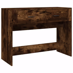 vidaXL Tavolo Consolle Rovere Fumo 100x39x75 cm Legno Multistrato - Vista aggiuntiva 2