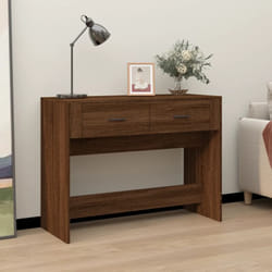 Tavolino Consolle, Tavolo da ingresso Rovere Marrone 100x39x75 cm Legno Multistrato Vidaxl