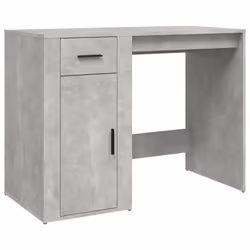 vidaXL Scrivania Grigio Cemento 100x49x75 cm in Legno Multistrato - Vista aggiuntiva 2