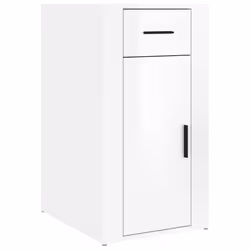 vidaXL Armadietto Scrivania Bianco Lucido 40x49x75cm Legno Multistrato - Vista aggiuntiva 2