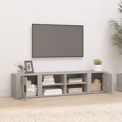 vidaXL Mobili TV 2 pz Grigio Cemento 80x31,5x36 cm Legno Multistrato - Vista aggiuntiva 3