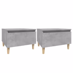 vidaXL Tavolini 2pz Grigio Cemento 50x46x35 cm in Legno Multistrato - Vista aggiuntiva 2