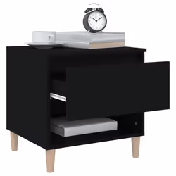 VidaXL 819535 comodino Nero - Vista aggiuntiva 4