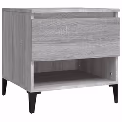 vidaXL Tavolino Grigio Sonoma 50x46x50 cm in Legno Multistrato - Vista aggiuntiva 2