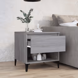 vidaXL Tavolino Grigio Sonoma 50x46x50 cm in Legno Multistrato - Vista aggiuntiva 3