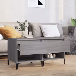 vidaXL Tavolini 2 pz Grigio Sonoma 50x46x50 cm in Legno Multistrato - Vista aggiuntiva 3