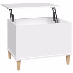 vidaXL Tavolino da Salotto Bianco 60x44,5x45 cm in Legno Multistrato - Vista aggiuntiva 2