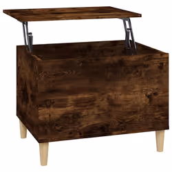 vidaXL Tavolino da Salotto Rovere Fumo 60x44,5x45 cm Legno Multistrato - Vista aggiuntiva 2