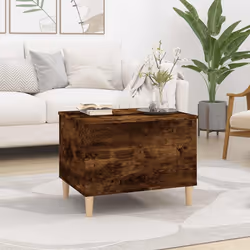vidaXL Tavolino da Salotto Rovere Fumo 60x44,5x45 cm Legno Multistrato - Vista aggiuntiva 3