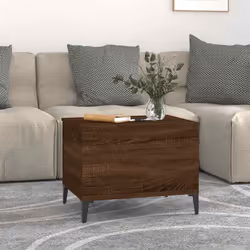 vidaXL Tavolino Salotto Rovere Marrone 60x44,5x45 cm Legno Multistrato - Vista aggiuntiva 3