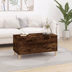 vidaXL Tavolino da Salotto Rovere Fumo 90x44,5x45 cm Legno Multistrato - Vista aggiuntiva 3