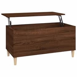 vidaXL Tavolino Salotto Rovere Marrone 90x44,5x45 cm Legno Multistrato - Vista aggiuntiva 2