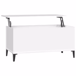 vidaXL Tavolino da Salotto Bianco 90x44,5x45 cm in Legno Multistrato - Vista aggiuntiva 2