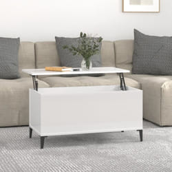 Vidaxl - Tavolino Salotto, Tavolino da caffè Bianco Lucido 90x44, 5x45 cm Legno Multistrato