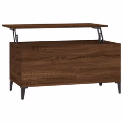 vidaXL Tavolino Salotto Rovere Marrone 90x44,5x45 cm Legno Multistrato - Vista aggiuntiva 2