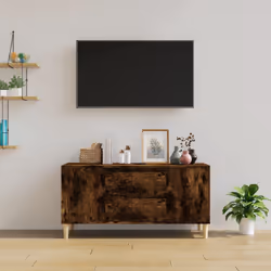 vidaXL Mobile Porta TV Rovere Fumo 102x44,5x50 cm in Legno Multistrato - Vista aggiuntiva 3