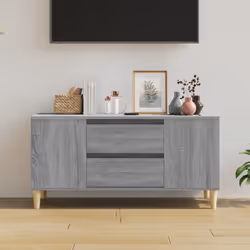 vidaXL Mobile Porta TV Grigio Sonoma 102x44,5x50 cm Legno Multistrato - Vista aggiuntiva 3