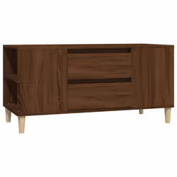vidaXL Mobile Porta TV Rovere Marrone 102x44,5x50 cm Legno Multistrato - Vista aggiuntiva 2