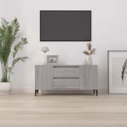 vidaXL Mobile Porta TV Grigio Sonoma 102x44,5x50 cm Legno Multistrato - Vista aggiuntiva 3