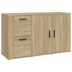 vidaXL Credenza Rovere Sonoma 100x33x59,5 cm in Legno Multistrato - Vista aggiuntiva 2