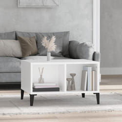 vidaXL Tavolino da Salotto Bianco 60x50x36,5 cm in Legno Multistrato