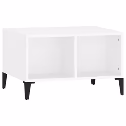 vidaXL Tavolino da Salotto Bianco 60x50x36,5 cm in Legno Multistrato - Vista aggiuntiva 2