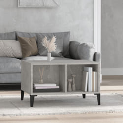 vidaXL Tavolino Salotto Grigio Cemento 60x50x36,5 cm Legno Multistrato