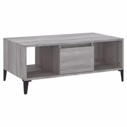 vidaXL Tavolino Salotto Grigio Sonoma 90x50x36,5 cm Legno Multistrato - Vista aggiuntiva 2