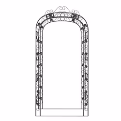 Arco da Giardino 116x45x240 cm Acciaiocod mxl 97215 - Vista aggiuntiva 3