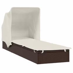 VidaXL 319637 sedia da esterno Salone Seduta imbottita Poliestere Crema, Bianco - Vista aggiuntiva 4